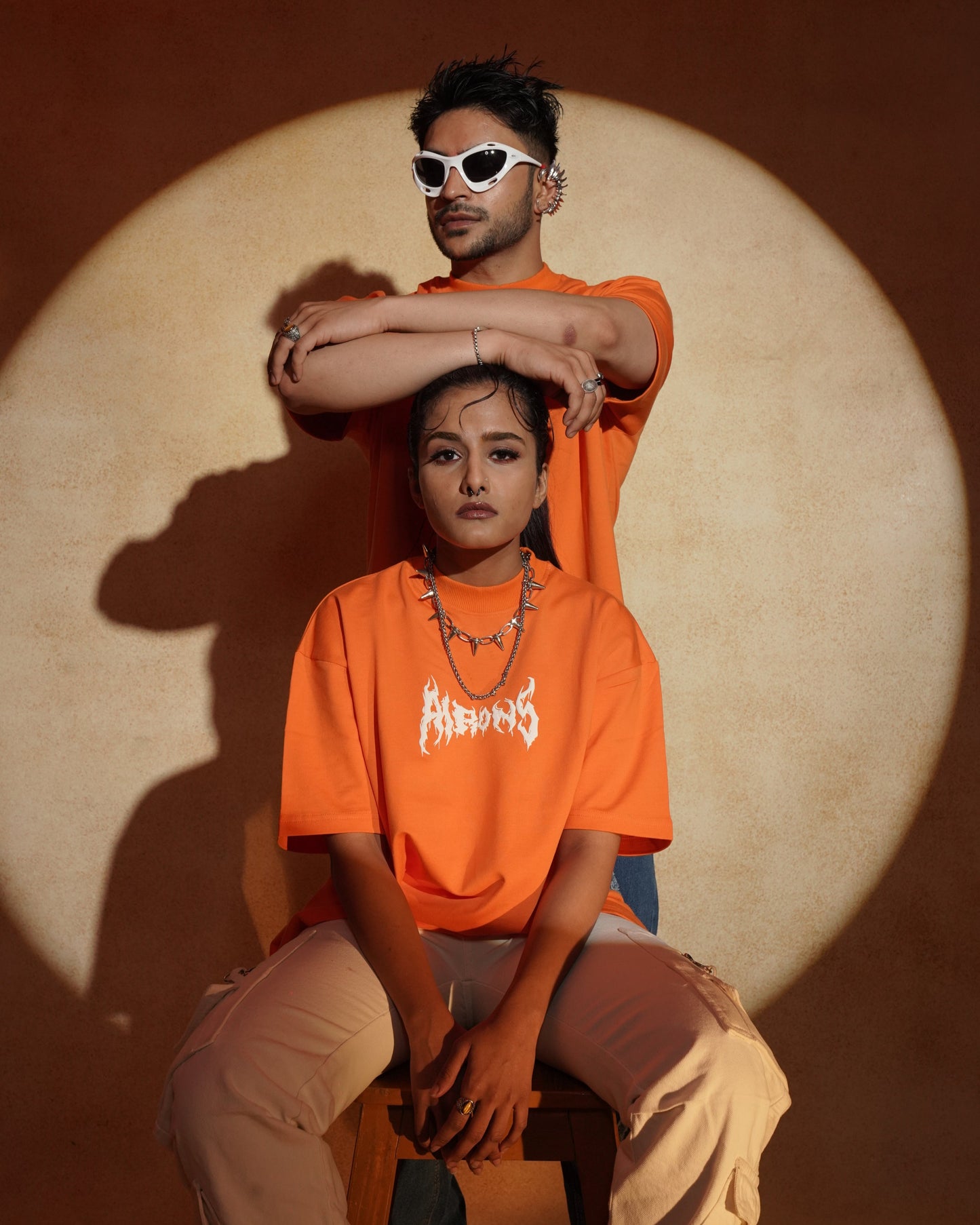DENIM PATCH WORK T-SHIRT