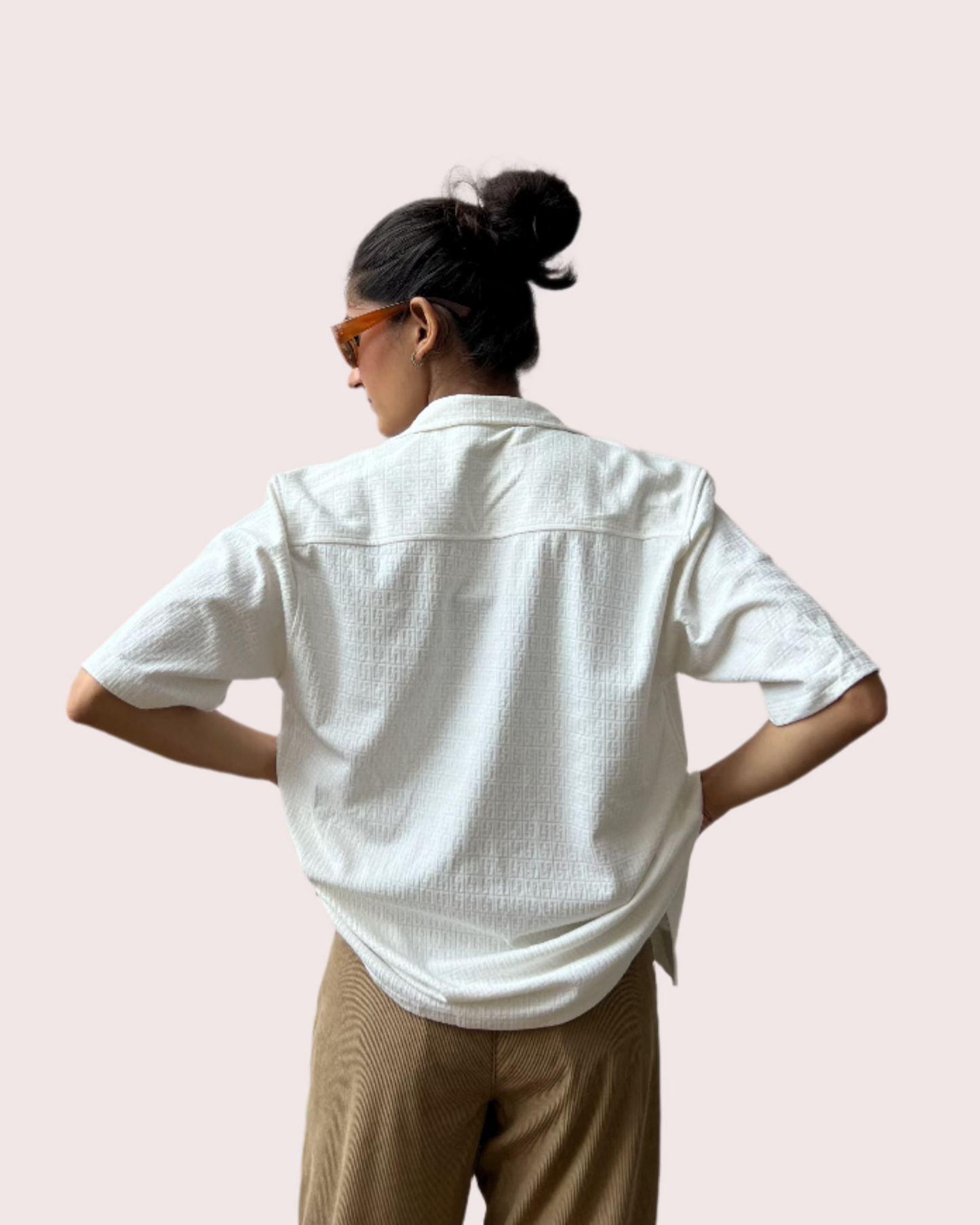 MONOCHROME - OVERSIZED SHIRT - WHITE