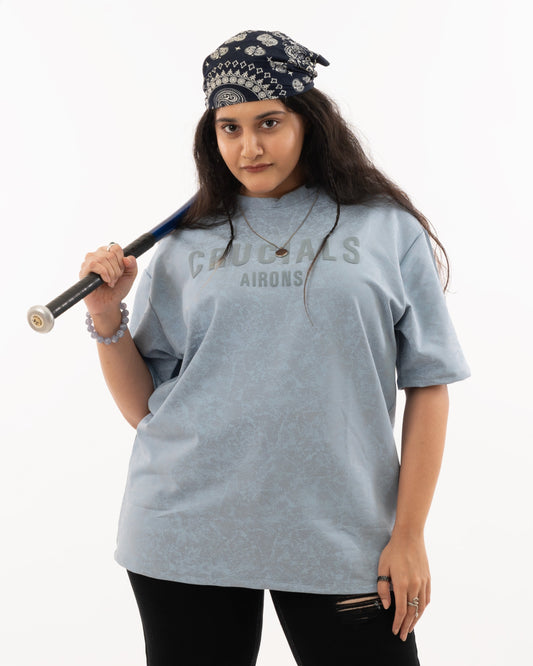 CRUCIALS OVERSIZED T-SHIRT - SKY BLUE