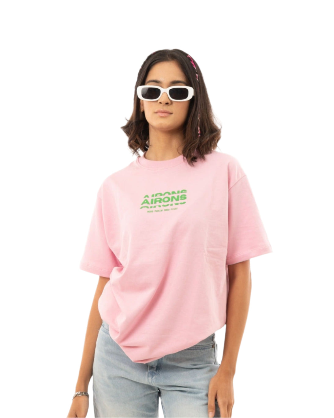 YOUNG DUMB & BROKE OVERSIZED T-SHIRT - BABY PINK