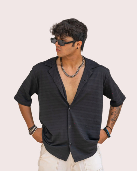 ENDLESS SUMMER OVERSIZED SHIRTS - BLACK