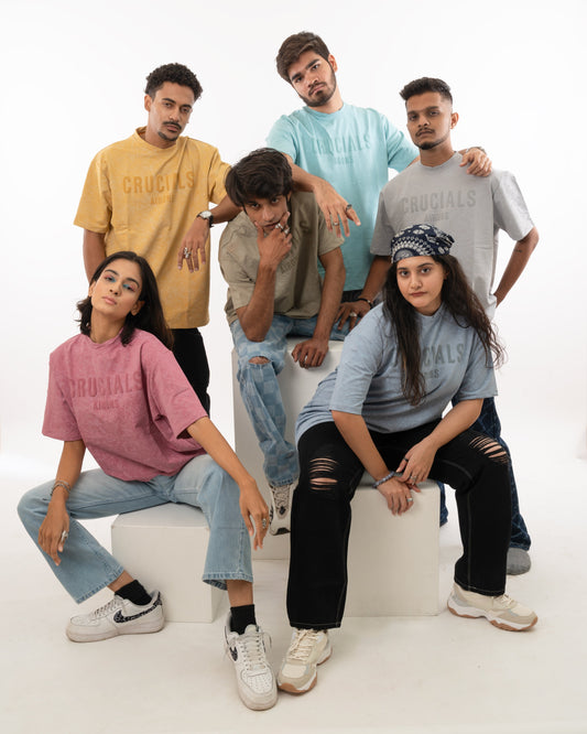 CRUCIALS OVERSIZED T-SHIRT - AQUA MARINE