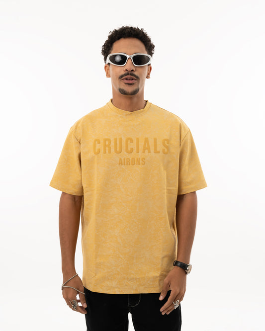 CRUCIALS OVERSIZED T-SHIRT - MUSTARD