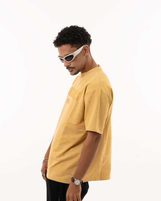 CRUCIALS OVERSIZED T-SHIRT - MUSTARD