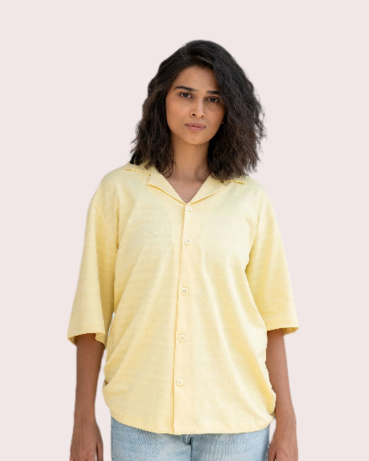 ENDLESS SUMMER OVERSIZED SHIRTS - BUTTER YELLOW
